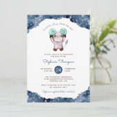 Celestial Ram Astrologie Teken Baby shower Kaart (Staand voorkant)