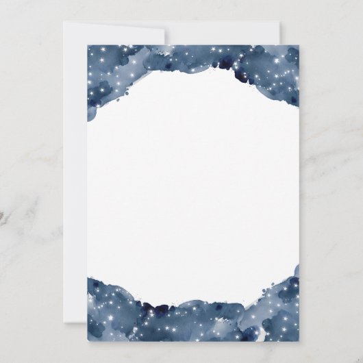 Celestial Ram Astrologie Teken Baby shower Kaart (Achterkant)