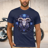 Celestial Ram Zodiac Symbool Fantasy Ram Ram Manne T-shirt