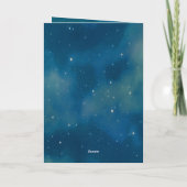 Celestial Ram Zodiac Symbool Fantasy Ram Verjaarda Kaart (Achterkant)