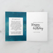 Celestial Ram Zodiac Symbool Fantasy Ram Verjaarda Kaart (Binnen)