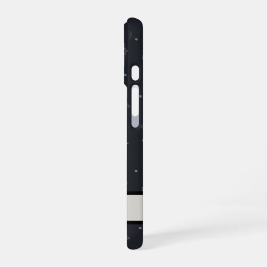 Celestial Raven Dark Academia Monogrammed iPhone 16 Hoesje (Linkerkant)