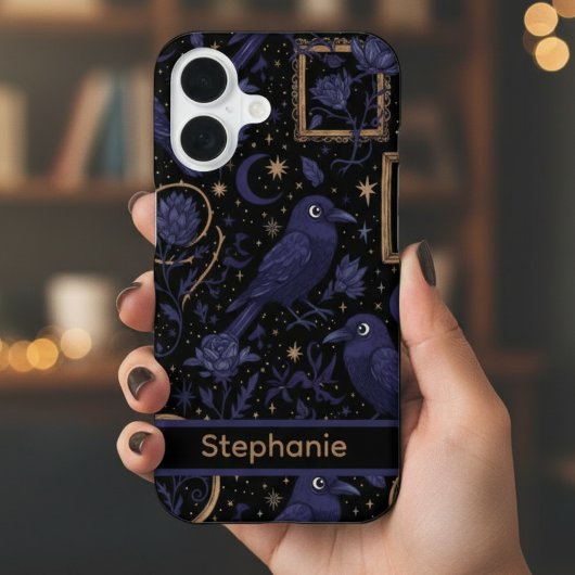 Celestial Raven iPhone Case 16 Hoesje