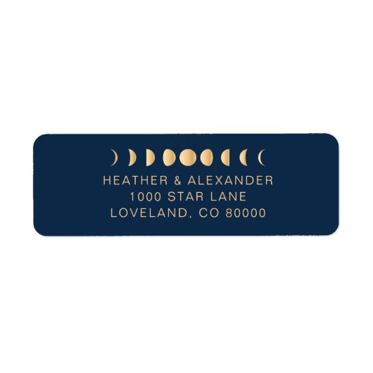 Celestial retour adres label (Voorkant)