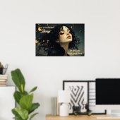 Celestial Reverie / Stardust & Shadows | Citaat Poster (Thuiskantoor)