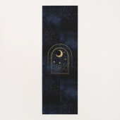 Celestial Rising Moon Monogram Gouden Glitter Mari Yogamat (Achterkant)