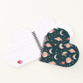 Celestial Romance Dreamy Moon & Stars Valentine Se Notitieboek (Binnen)