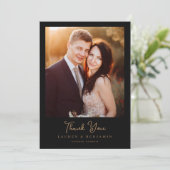 Celestial Romance Wedding Bedankkaart (Staand voorkant)