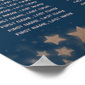 Celestial romantic moon and sterren calligraphy poster (Hoek)