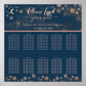 Celestial romantic moon and sterren calligraphy poster (Voorkant)