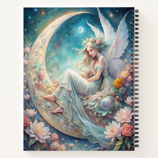 Celestial Roos Fairy Notitieboek (Achterkant)