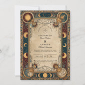 Celestial Royal Baroque Wedding Kaart (Voorkant)