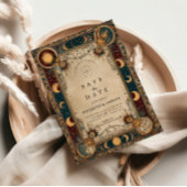 Celestial Royal Baroque Wedding Save The Date