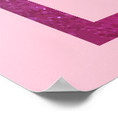 Celestial Roze Paarse Zon Maan Sterren Huwelijk Poster (Hoek)