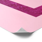 Celestial Roze Paarse Zon Maan Sterren Huwelijk Poster (Hoek)