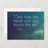 Celestial Rumi Quote Briefkaart (Voorkant / Achterkant)