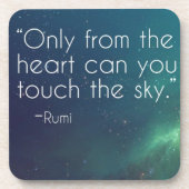 Celestial Rumi Quote Drankjes Onderzetter (Voorkant)