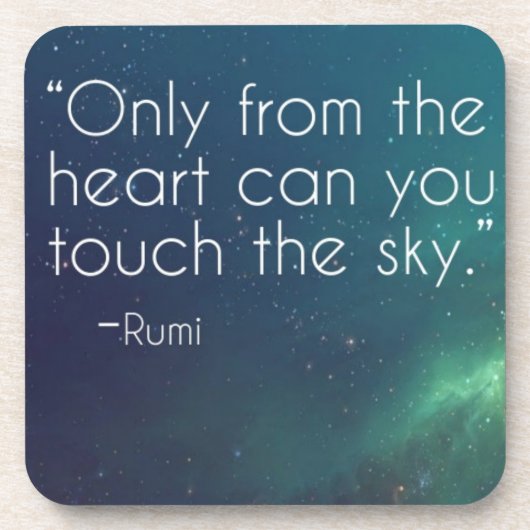 Celestial Rumi Quote Drankjes Onderzetter (Voorkant)