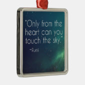 Celestial Rumi Quote Metalen Ornament (Rechts)