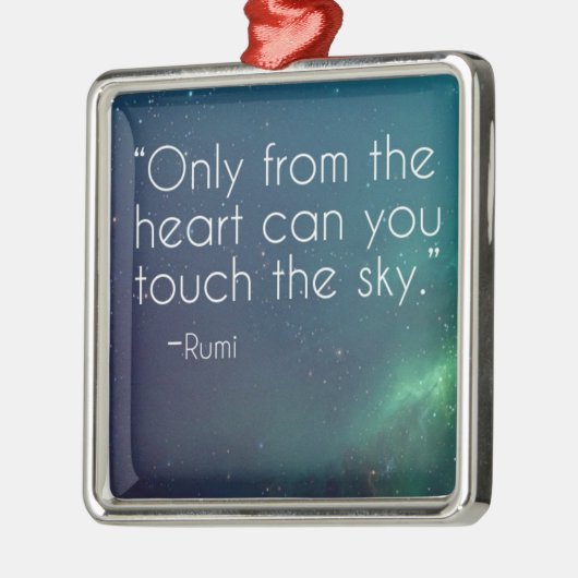 Celestial Rumi Quote Metalen Ornament (Links)