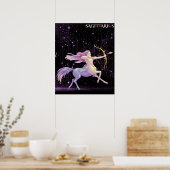 Celestial Sagittarius – Astrology Art Poster (Keuken)