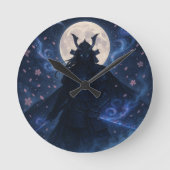 Celestial Samurai Cloak Dark Fantasy Anime Warrior Ronde Klok (Voorkant)