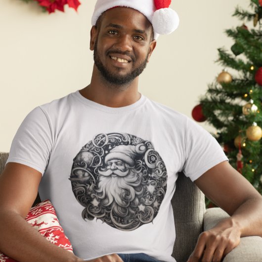 Celestial Santa Christmas T-shirt