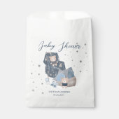 Celestial Schattige Beer Sterren Baby shower Bedankzakje (Voorkant)