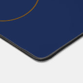 Celestial Scholar Navy Blue Desk Mat With Initials (Hoek)