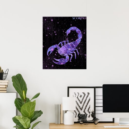 Celestial Scorpio – Astrology Art Poster (Thuiskantoor)