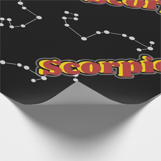 Celestial Scorpio: Constellation Scorpion Artwork Cadeaupapier (Hoek)