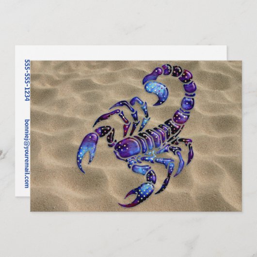 Celestial Scorpion Kaart (Voorkant / Achterkant)