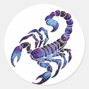 Celestial Scorpion Ronde Sticker
