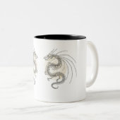 Celestial Script: Draag de legende, leef de dag Tweekleurige Koffiemok (Voorkant rechts)