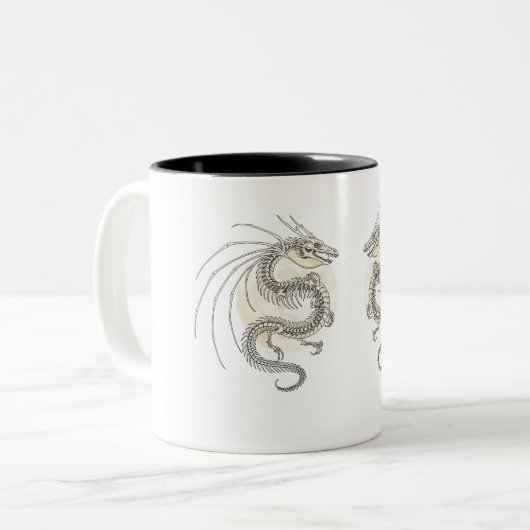 Celestial Script: Draag de legende, leef de dag Tweekleurige Koffiemok (Voorkant links)