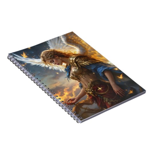 Celestial Sentinel – Engel van de Dageraad en Godd Notitieboek (Rechterzijde)