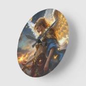 Celestial Sentinel – Engel van de Dageraad en Godd Ronde Klok (Hoek)