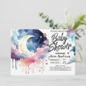 Celestial Serenity Baby shower Joy Kaart (Staand voorkant)