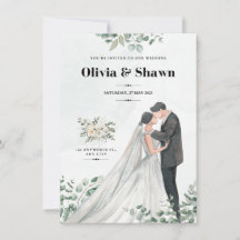 Celestial Serenity bruiloft uitnodiging