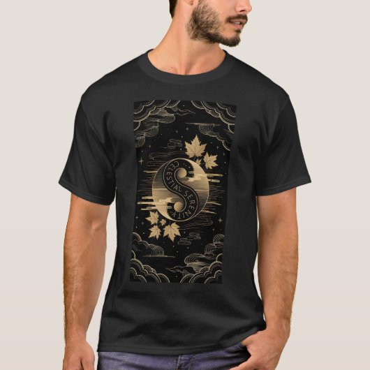 Celestial Serenity Maple Leaf T-shirt (Voorkant)