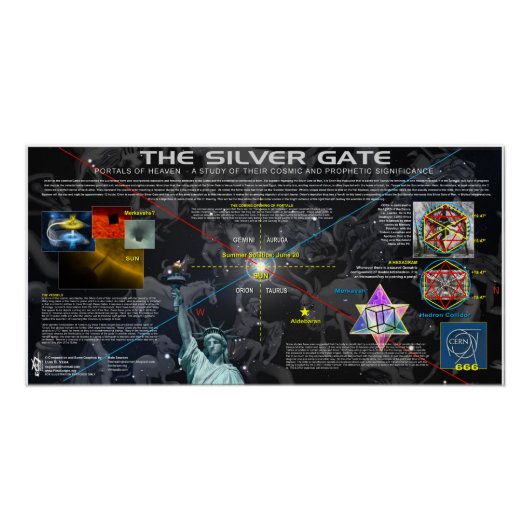 Celestial Silver Gate Perfect Poster (Voorkant)