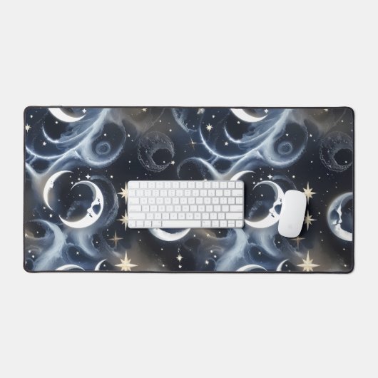Celestial Silver Moon for Astrology Lovers Bureaumat (Keyboard & Muis)