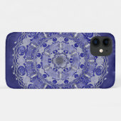 Celestial Silver Triple Moon Goddess Mandala Case-Mate iPhone Case (Achterkant (horizontaal))