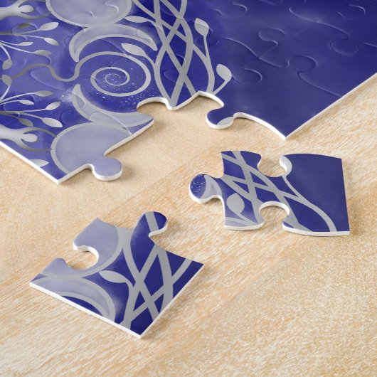 Celestial Silver Triple Moon Goddess Mandala Legpuzzel (Zijkant)