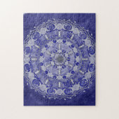 Celestial Silver Triple Moon Goddess Mandala Legpuzzel (Verticaal)