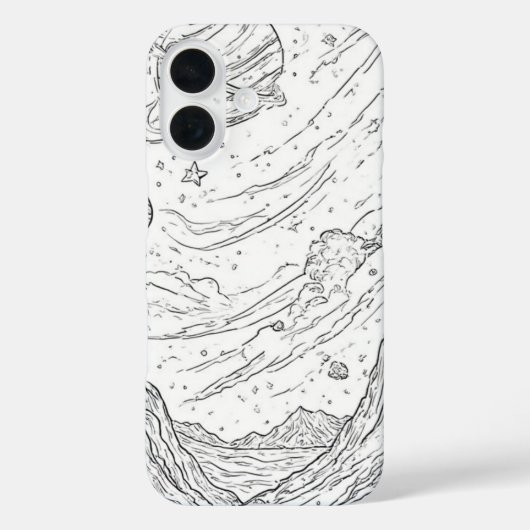 Celestial Sketch Uitzicht Case-Mate iPhone Case (Achterkant)