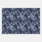 Celestial Skies Dark Navy and Gold Inpakpapier Vel (Voorkant 2)