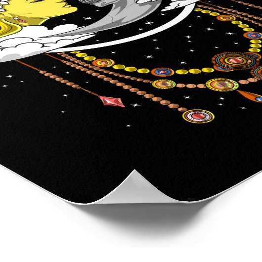 Celestial Skull Moon Poster (Hoek)