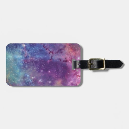Celestial Sky - Blauw & Paars Bagagelabel (Voorkant horizontaal)