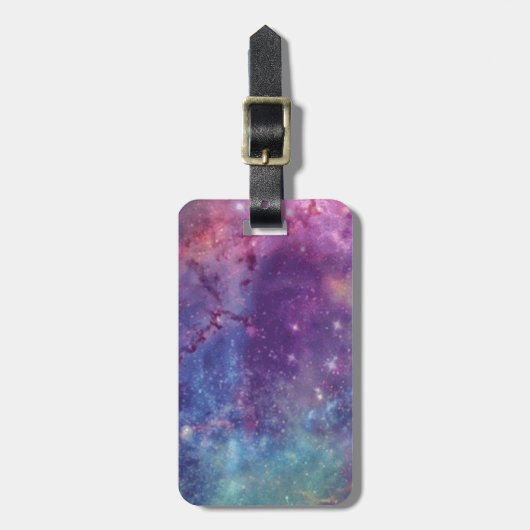 Celestial Sky - Blauw & Paars Bagagelabel (Voorkant verticaal)